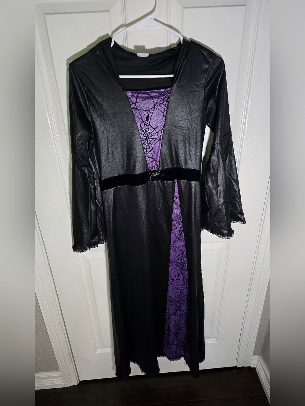 Spirit Halloween Kids Spider Witch Hooded Costume XL